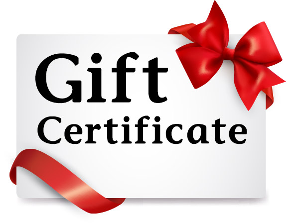 Gift certificates available